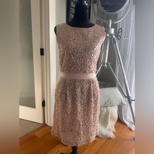 Moods of Norway Sequin Blush Midi Dress